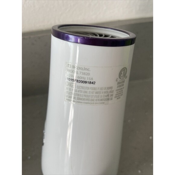 T3 Featherweight 2 White Professional Salon Hair Dryer 73820 Tested Working - Picture 6 of 8